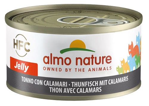 Almo Nature HFC Jelly Cibo Umido Tonno E Calamari Per Gatti Adulti Lattina 70g