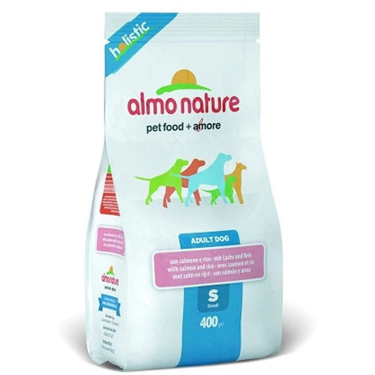 Almo Nature Holistic S Salmone/Riso Crocchette Per Cani Adulti Sacco 400g