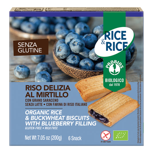 RICE & RICE Riso Delizia Mirtilli 6x33g
