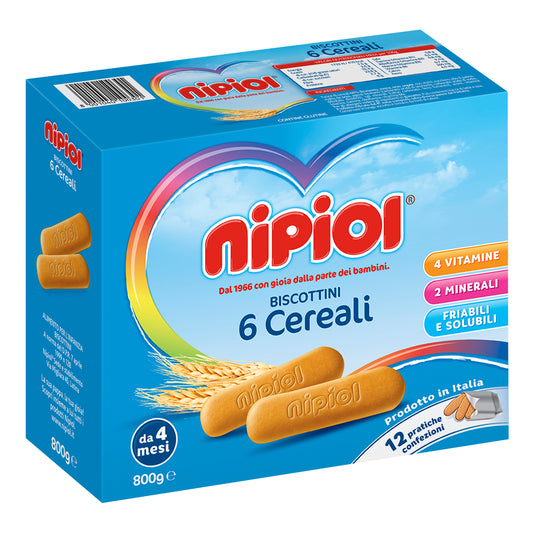 NIPIOL-BISCOT 6 CEREALI 800G