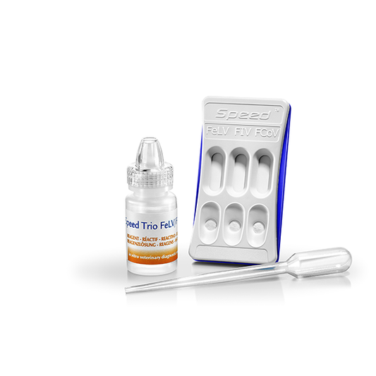 Virbac Speed Trio FeLV/FIV/FCo Test Diagnostico Qualitativo Per Gatti 6 Test