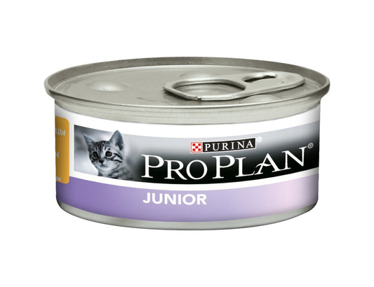 Purina Pro Plan Junior Gatto Mousse Pollo Lattina 85g