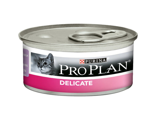 Purina Pro Plan Delicate Mousse Tacchino Lattina 85g