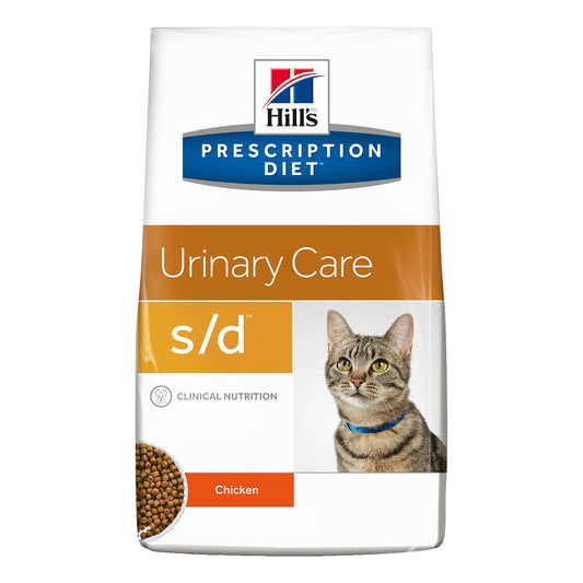 Hill's Prescription Diet S/D Urinary Care Crocchette Di Pollo Per Gatti Sacco 1,5kg