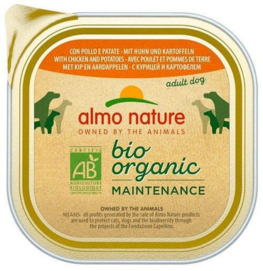 Almo Nature Daily Menu Bio Cibo Umido Pollo E Patate Cani Adulti Vaschetta 300g