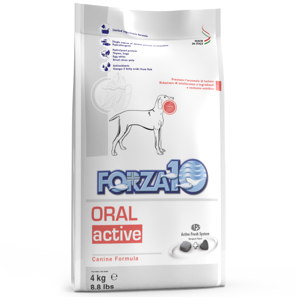 Forza10 Oral Active Cibo Secco Cani Adulti Sacco 4kg