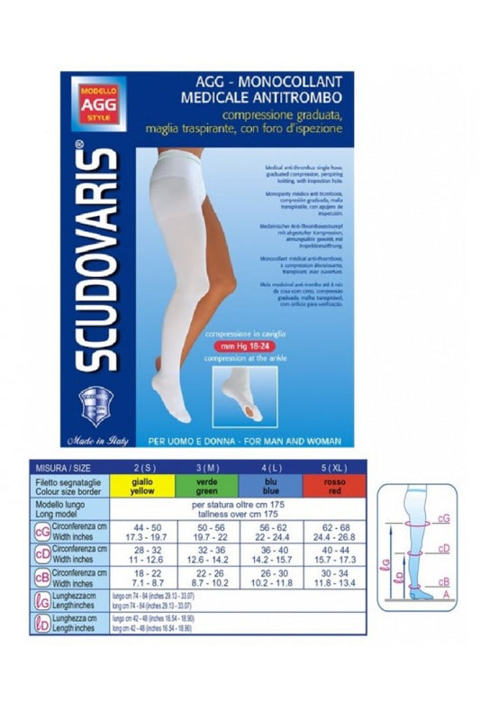 SCUDOVARIS MONOCOLLANT ANTITROMBO SINISTRO MEDIO TAGLIA 5