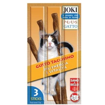 Joki Plus Bastoncino Con Tacchino Gatti Adulti 3x5g