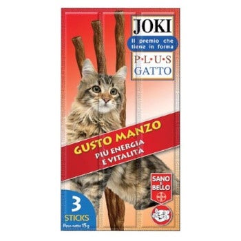 Joki Plus Bastoncino Con Manzo Gatti Adulti 3x5g