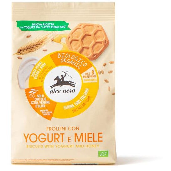 Alce Nero Frollini Yogurt/Miele Bio 350g