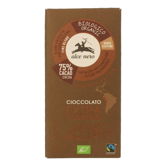 ALCE NERO Cioccolato Extra Fondente 100g