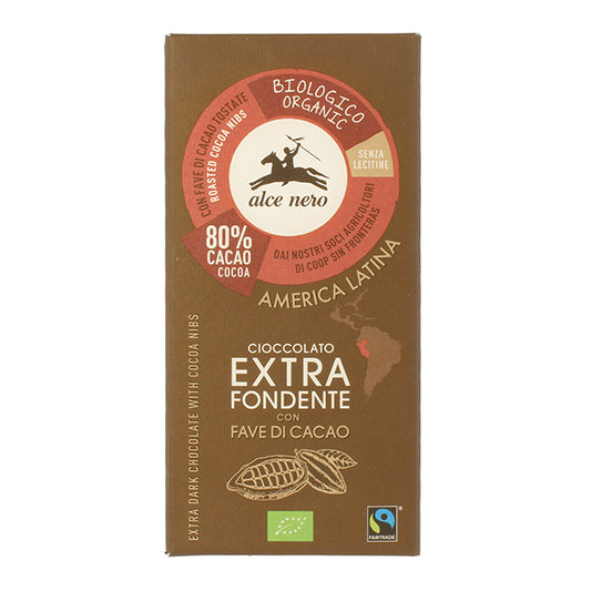 ALCE NERO Tavoletta Cioccolato Extrafond.100g