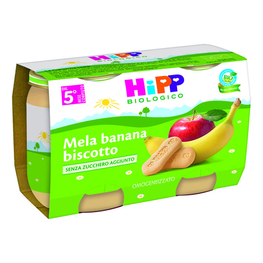 HIPP MERENDA MEL/BAN/BISC 2X125G