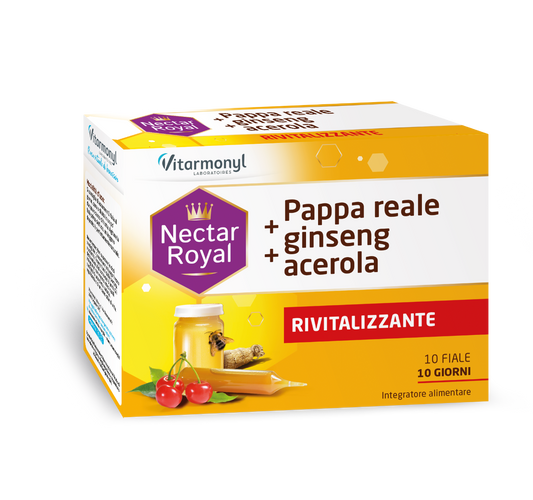 Vitarmonyl Pappa Reale + Ginseng + Acerola 10 Fiale
