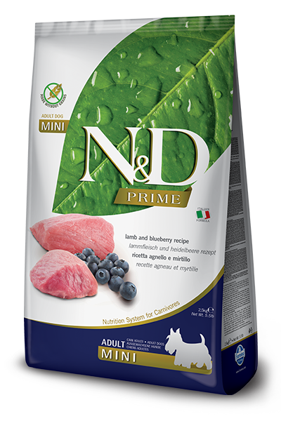 Farmina N&D Prime Agnello E Mirtillo Cani Adulti Taglia Mini Sacco 800g