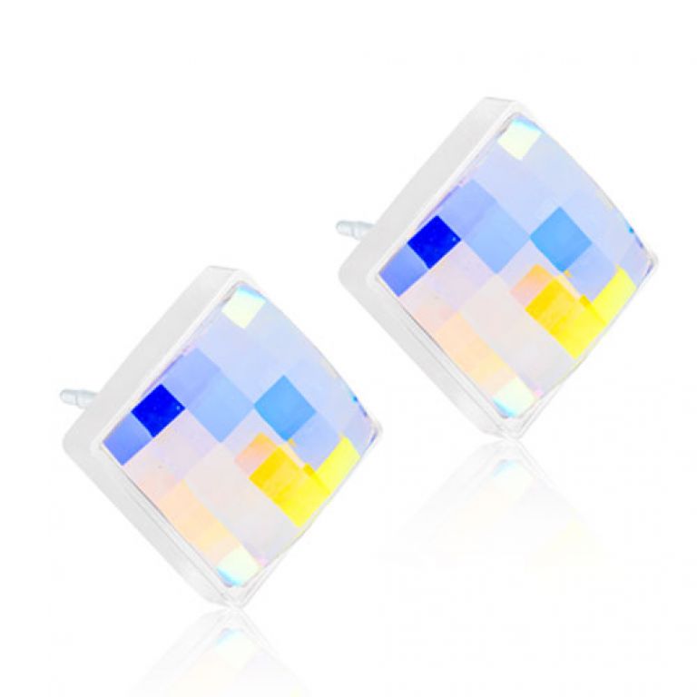 CJ MP FACET SQARE RAINBOW 10MM