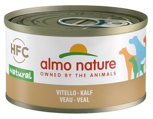 Almo Nature HFC Natural Cibo Umido Vitello Per Cani Adulti Lattina 95g