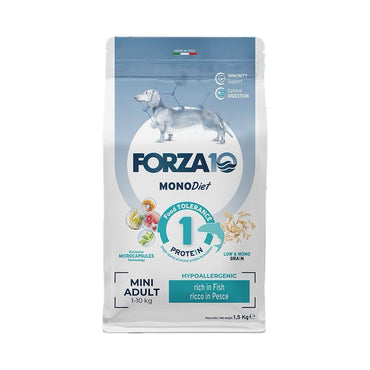 Forza10 Mini Diet Crocchette Al Pesce Cani Adulti Taglia Mini Sacco 1,5kg