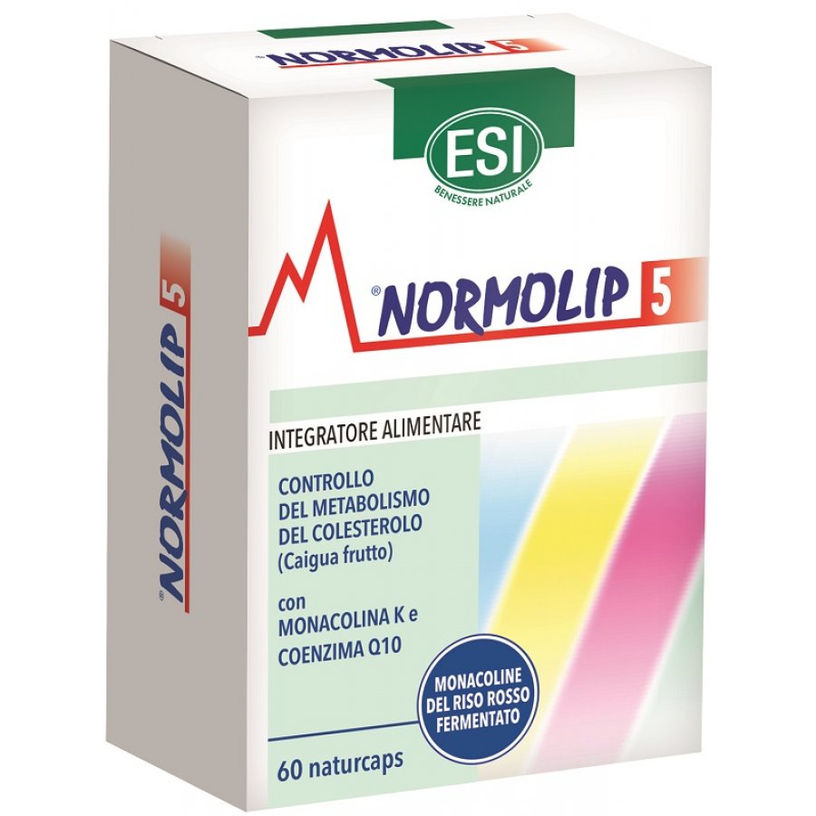 NORMOLIP 5 INTEGRATORE ALIMENTARE CONTROLLO COLESTEROLO 60 CAPSULE
