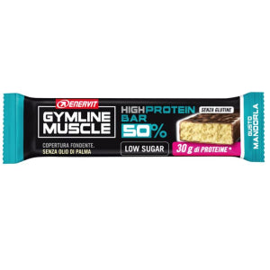 GYMLINE HIGH PROTEIN BAR BARRETTA MANDORLA 50% 1 PEZZO 60 GRAMMI