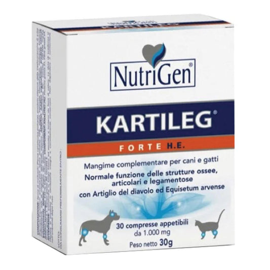 Nutrigen Kartileg Forte He Mangime Complementare Per Articolazioni Cani/Gatti 60 Tavolette