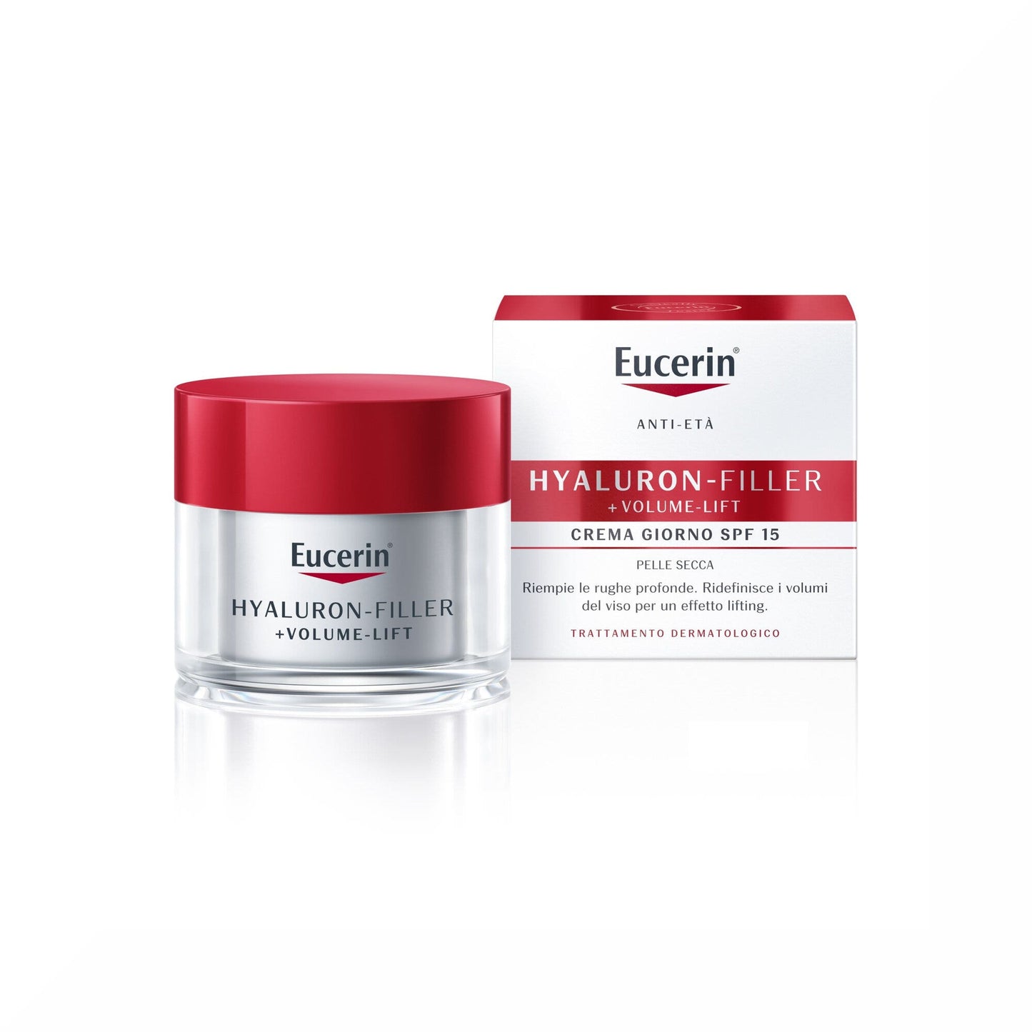 Eucerin Hyaluron-Filler+Volume-Lift Giorno crema antirughe Pelle Secca 50 ml