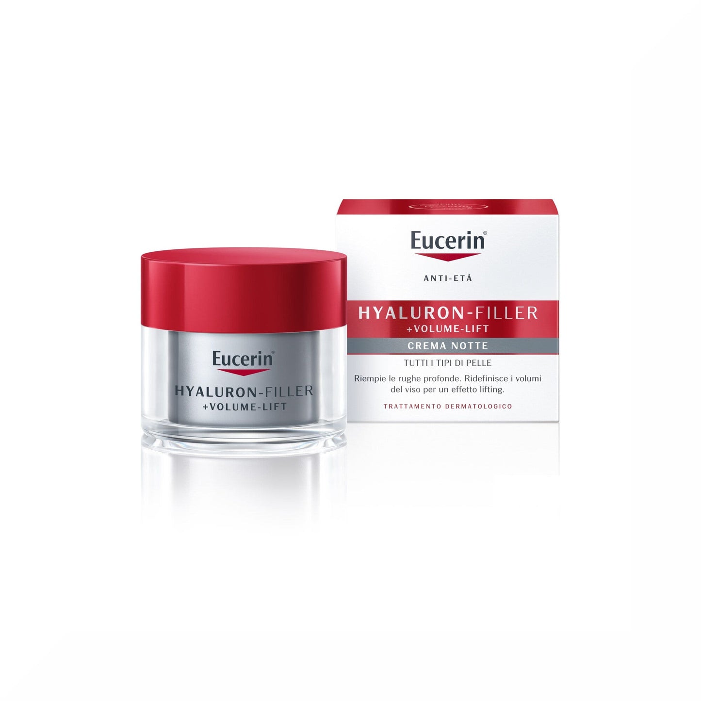 Eucerin Hyaluron-Filler+Volume-Lift Notte crema antirughe Pelle Normale 50ml