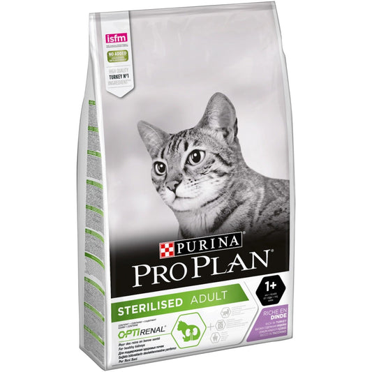 Purina Pro Plan Sterilised Gatto Crocchette Tacchino Sacco 10kg