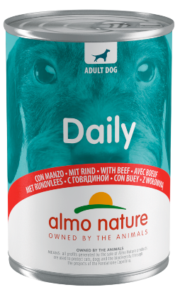 Almo Nature Daily Menù Cibo Umido Manzo Per Cani Adulti Lattina 400g