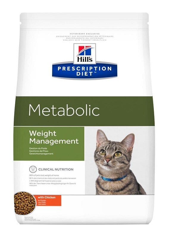 Hill's Prescription Diet Feline Metabolic Con Pollo Cibo Secco Per Gatti 250g