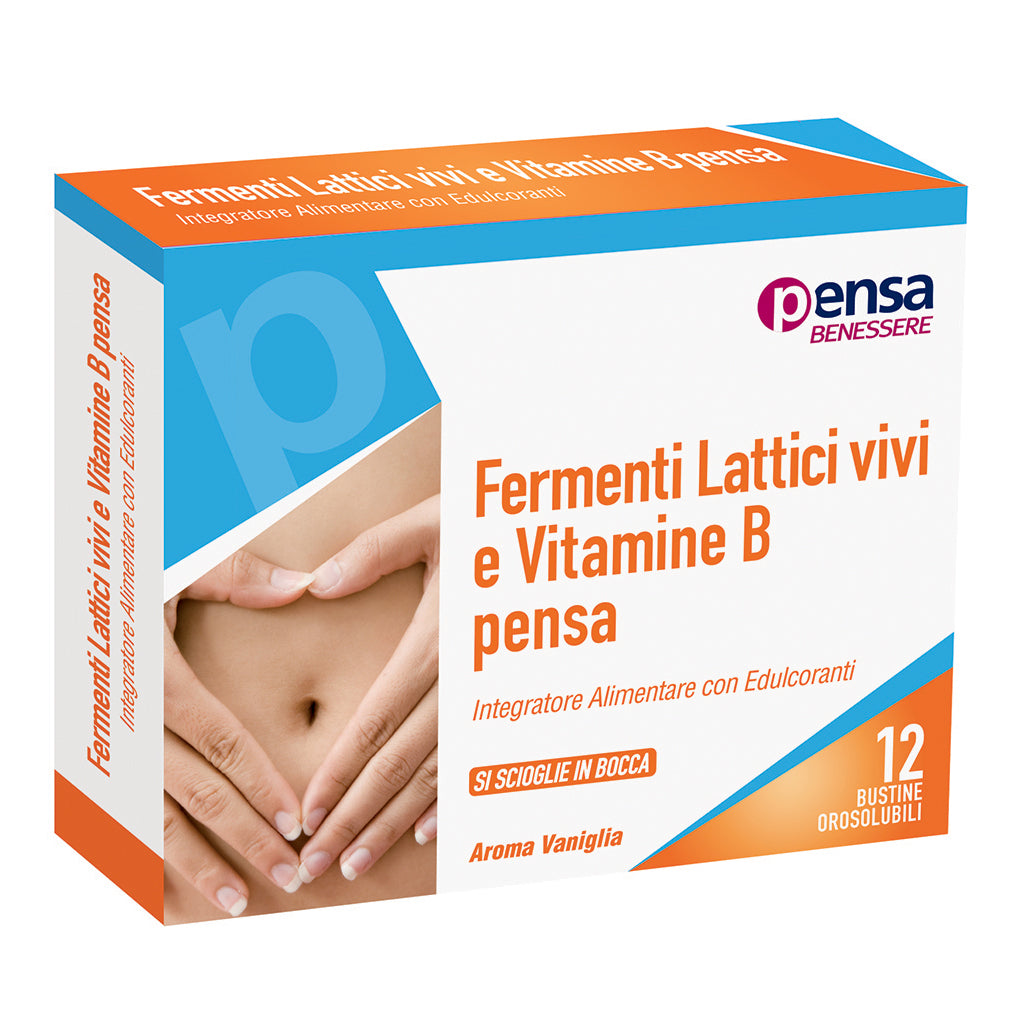 FERMENTI LATTICI VIVI e VITAMINE B 12 BUSTINE PENSA