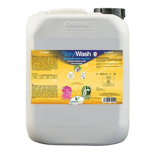 Sterylwash Detergente Igienizzante Naturale Concentrato Per Superfici Geranio/Citronella Tanica 5 Litri