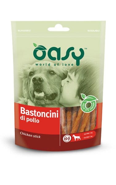 Oasy Snack Bastoncini di Pollo Per Cani 100g