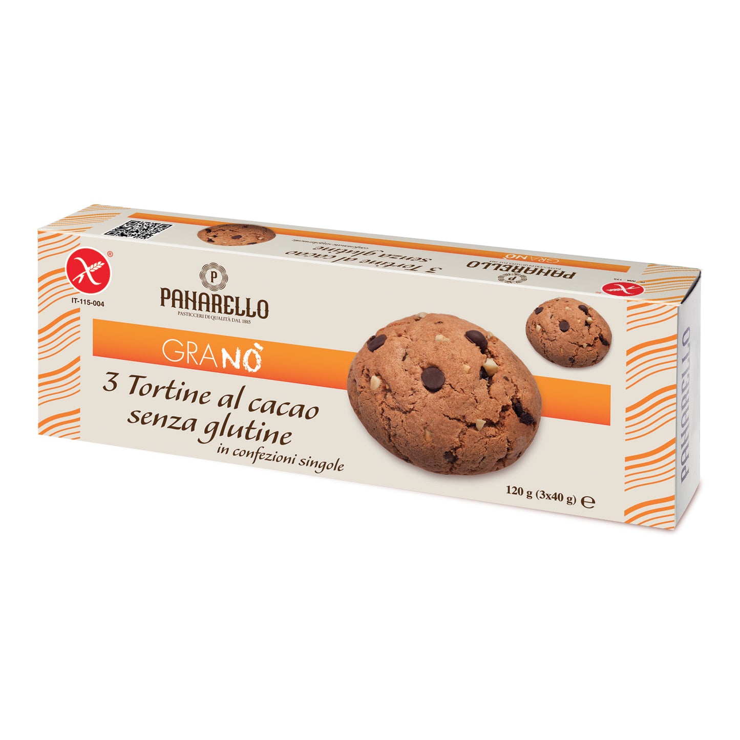 PANARELLO TORTINE CACAO 120G S/G