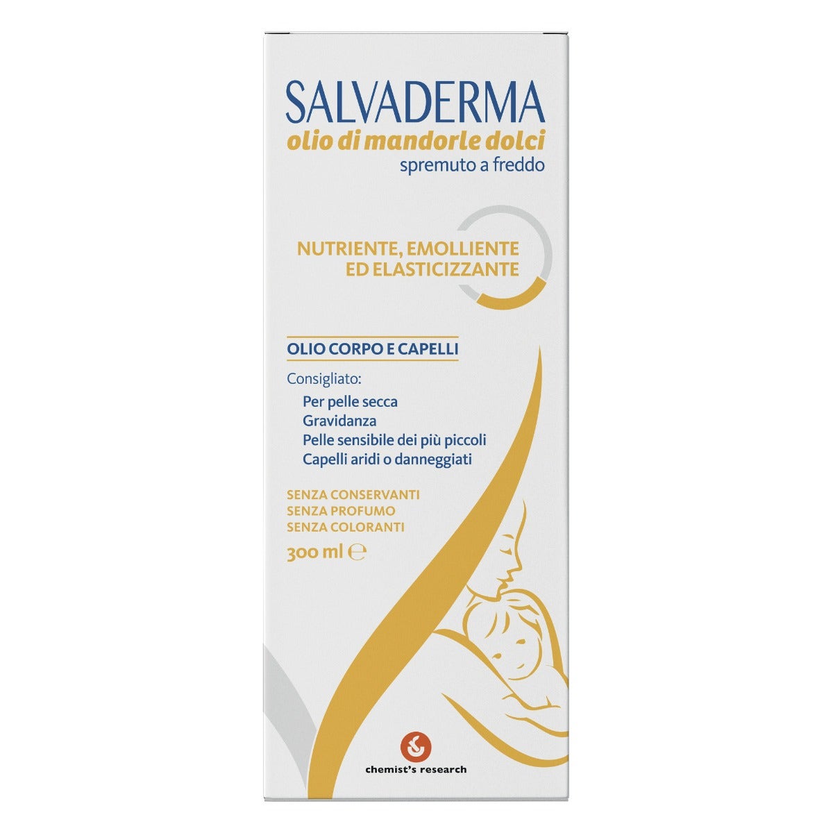 Salvaderma Olio Di Mandorle Per Corpo E Capelli 300ml