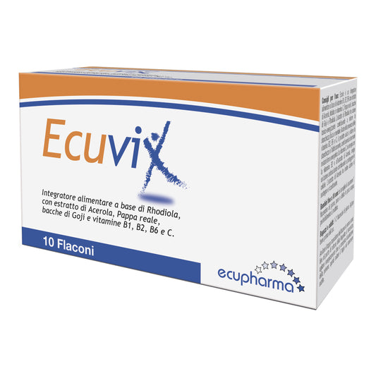 ECUVIX INTEGRATORE PER STANCHEZZA FISICA E MENTALE 10 FLACONI 10 ML