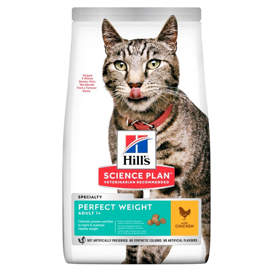 Hill's Science Plan Adult 1+ Anni Perfect Weight Crocchette Pollo Per Gatti Sacco 1,5kg