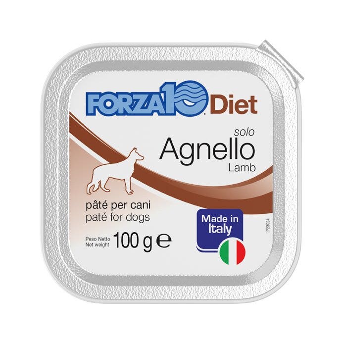 Forza10 Solo Diet Agnello Paté Per Cani Adulti Vaschetta 100g