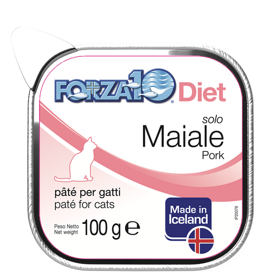 Forza10 Solo Diet Maiale PatÉ Per Gatti Adulti Vaschetta 100g