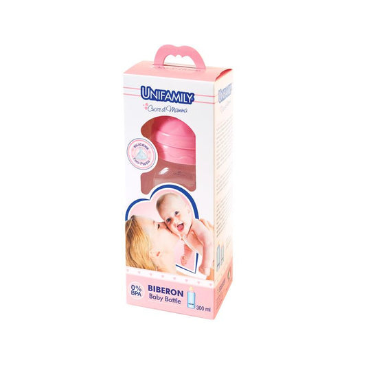 UNIFAMILY BIBERON TETTARELLA IN SILICONE 300ML GIRL
