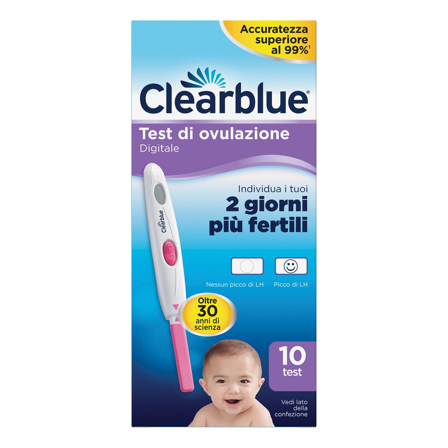 CLEARBLUE OVULATION TEST DI OVULAZIONE DIGITALE 10 STICK