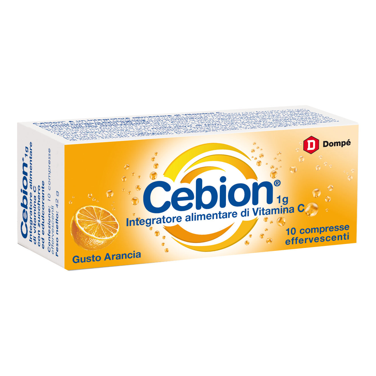 CEBION EFFERVESCENTE VITAMINA C ARANCIA 10 COMPRESSE