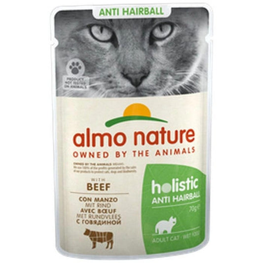 Almo Nature Anti Hairball Cibo Umido Manzo Per Gatti Adulti Bustina 70g