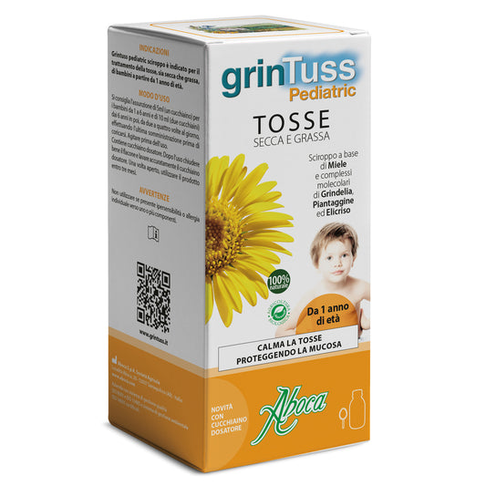GRINTUSS PEDIATRIC SCIROPPO BAMBINI PER LA TOSSE 180 GRAMMI