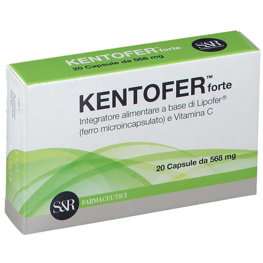 KENTOFER FORTE INTEGRATORE A BASE DI FERRO E VITAMINA C 20 CAPSULE
