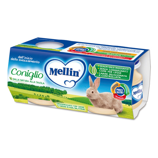 MELLIN OMOGENEIZZATO CONIGLIO 2X80 GRAMMI