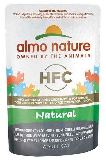 Almo Nature HFC Natural Cibo Umido Tonno E Acciughe Per Gatti Adulti Bustina 55g