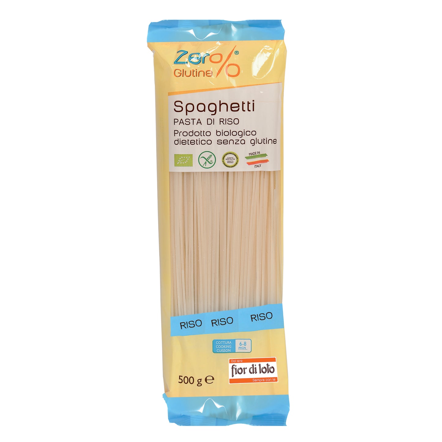 ZERO % GLUTINE Pasta Riso Bio Spaghetti 500g