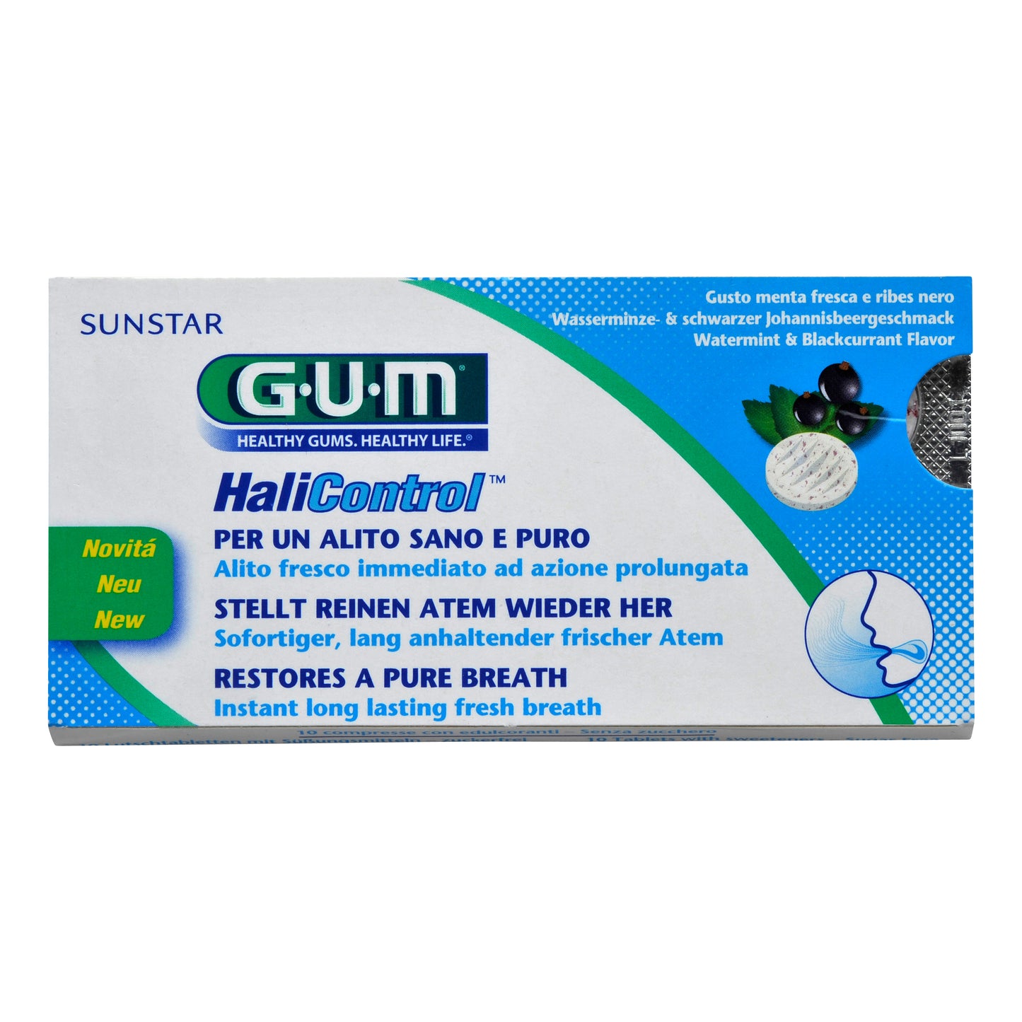 GUM HALICONTROL COMPRESSE 10PZ