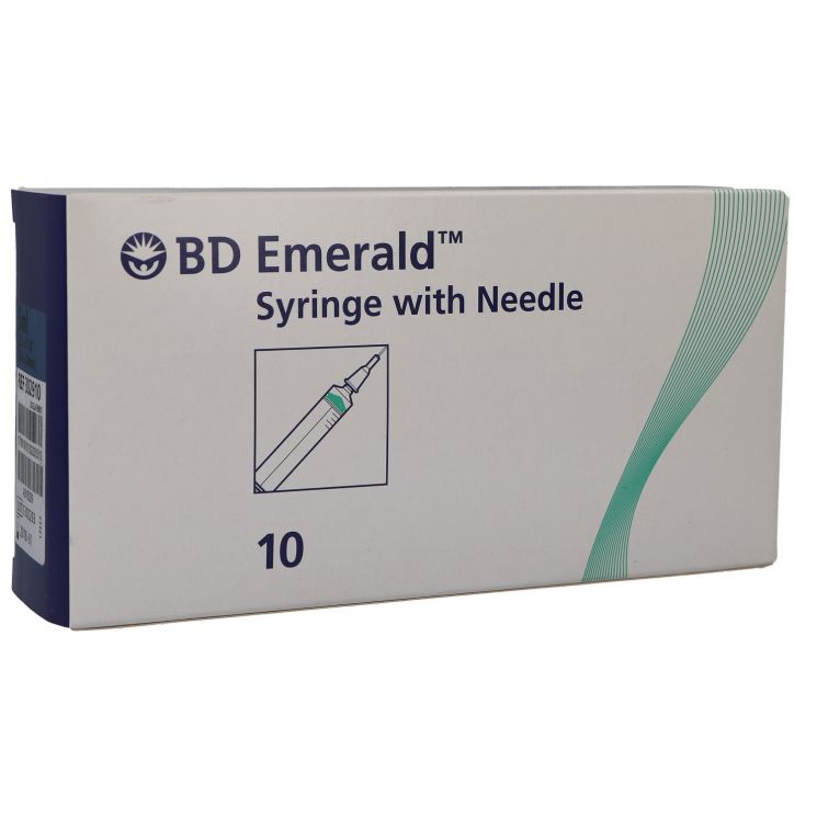 SIRINGA BD EMERALD 5ML GAUGE G23 11/4 10 PEZZI